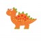 Μικρό Παζλ Stegosaurus Dinosaurs Orange Tree Toys | 60-06784