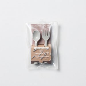 Miniware Des.15 Πιρούνι & Κουτάλι PLA Γκρι-13,5cm | 51-5007/15