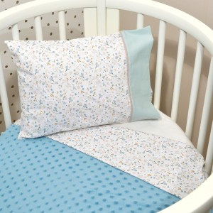 Minky Κουβέρτα Κούνιας Διπλής Όψης 100x150cm Design 403 Oliver Baby | 46-6724/403