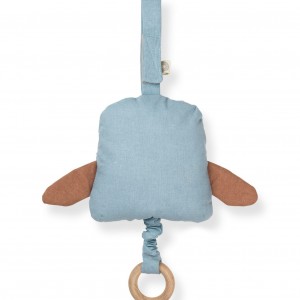 Μουσικό κουτί UGLA BLUE OWL από 100% οργανικό βαμβάκι | 54-21024011