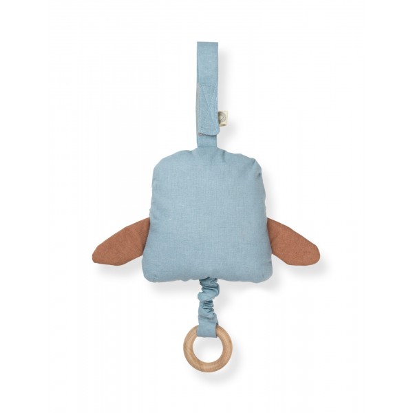 Μουσικό κουτί UGLA BLUE OWL από 100% οργανικό βαμβάκι | 54-21024011