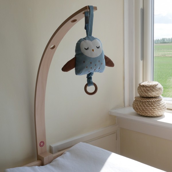 Μουσικό κουτί UGLA BLUE OWL από 100% οργανικό βαμβάκι | 54-21024011