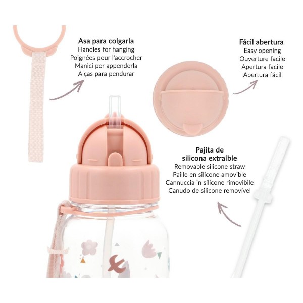 Μπουκάλι tritán 500 ml Geometric Nature - Tutete | 61-88797