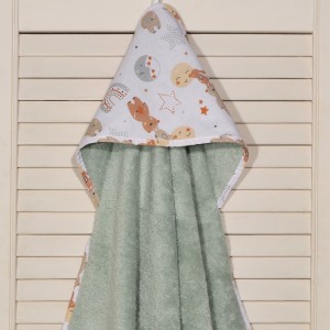 Μπουρνούζι κάπα 75x75 100% βαμβάκι 450 γρμ/τμ Design 413-1 Oliver Baby | 46-6730/413-1