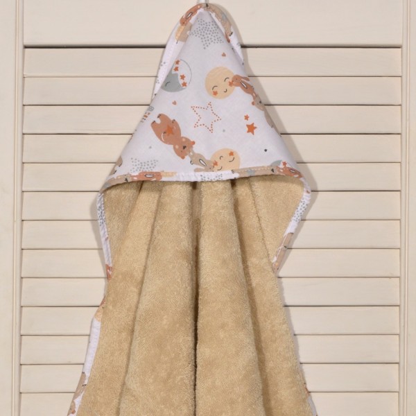 Μπουρνούζι κάπα 75x75cm 100% βαμβάκι 450 γρμ/τμ Design 410-1 Oliver Baby | 46-6730/410-1