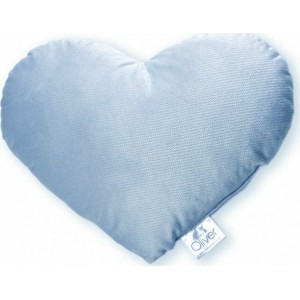 Oliver Baby Μαξιλάρι Διακοσμητικό Καρδιά Βελουτέ Σιέλ 36χ31 | 46-6710/140