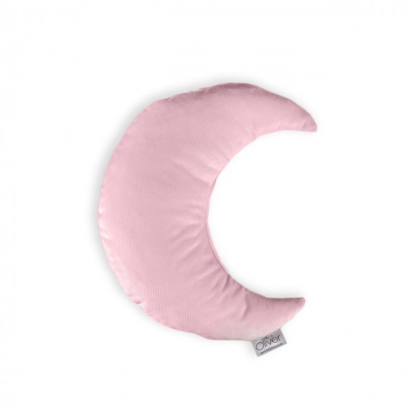 Oliver Baby Μαξιλάρι Διακοσμητικό Μισοφέγγαρο Βελουτέ Ροζ 30χ26 | 46-6710/151