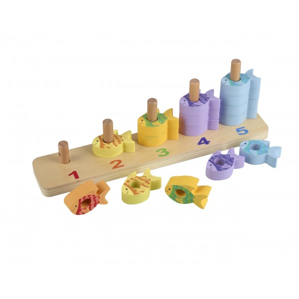 Παιχνίδι Στοίβαξης και Μετρήματος Sea Life Orange Tree Toys (FSC®) | 60-12974