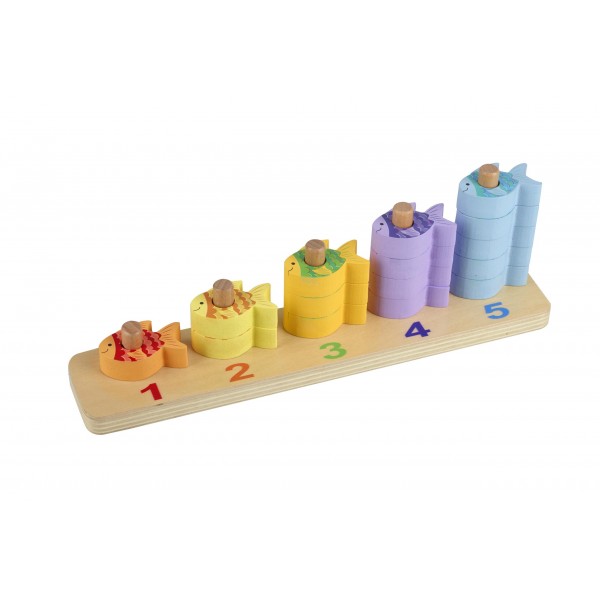 Παιχνίδι Στοίβαξης και Μετρήματος Sea Life Orange Tree Toys (FSC®) | 60-12974