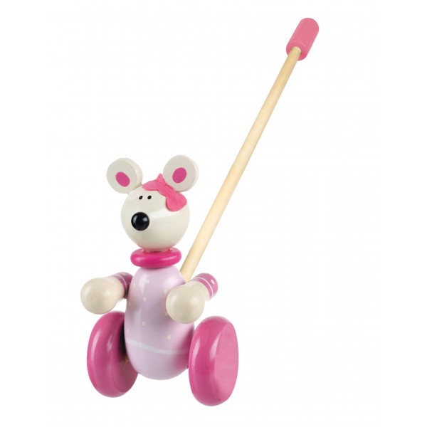 Παιχνίδι Ώθησης Pink Mouse Orange Tree Toys (FSC®) | 60-02333