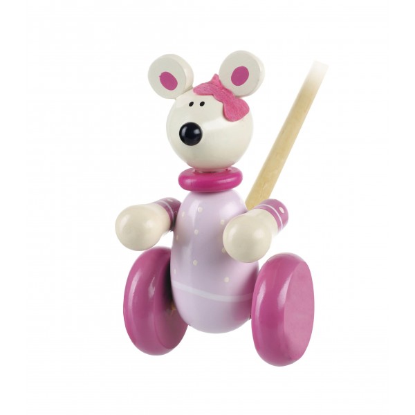 Παιχνίδι Ώθησης Pink Mouse Orange Tree Toys (FSC®) | 60-02333