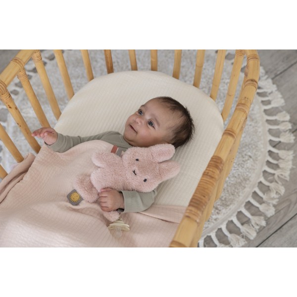 Πανάκι Παρηγοριάς με Κλιπ Πιπίλας Ροζ Fluffy Miffy | 47-3900