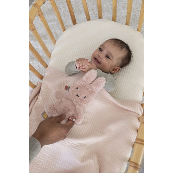 Πανάκι Παρηγοριάς με Κλιπ Πιπίλας Ροζ Fluffy Miffy | 47-3900