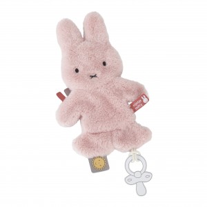 Πανάκι Παρηγοριάς με Κλιπ Πιπίλας Ροζ Fluffy Miffy | 47-3900