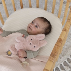 Πανάκι Παρηγοριάς με Κλιπ Πιπίλας Ροζ Fluffy Miffy | 47-3900