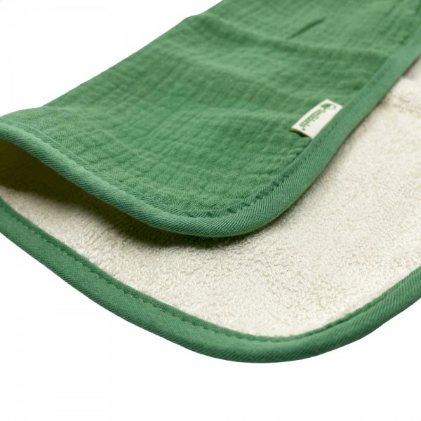 Πανάκια Σετ 4 Τεμ. Διπλής Όψης Οργανικό Βαμβάκι-Μουσελίνα/ Φόρτε - Πράσινο - Smikkels | 63-20021