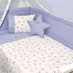 Πάπλωμα Εκρού & Παπλωματοθήκη Εμπριμέ Design 414 Oliver Baby | 46-6700/414