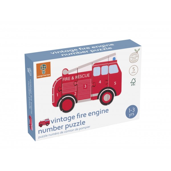 Παζλ Αριθμών Πυροσβεστική Orange Tree Toys | 60-05163