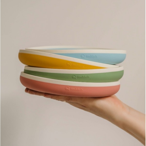 Πιάτο Σιλικόνης 18 cm - Ροζ - Smikkels | 63-30060