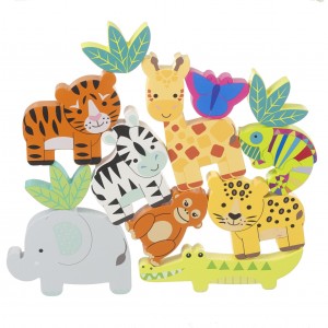 Πύργος Στοίβαξης Jungle Animals Orange Tree Toys | 60-12896