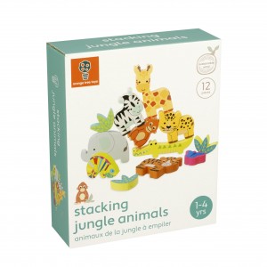 Πύργος Στοίβαξης Jungle Animals Orange Tree Toys | 60-12896
