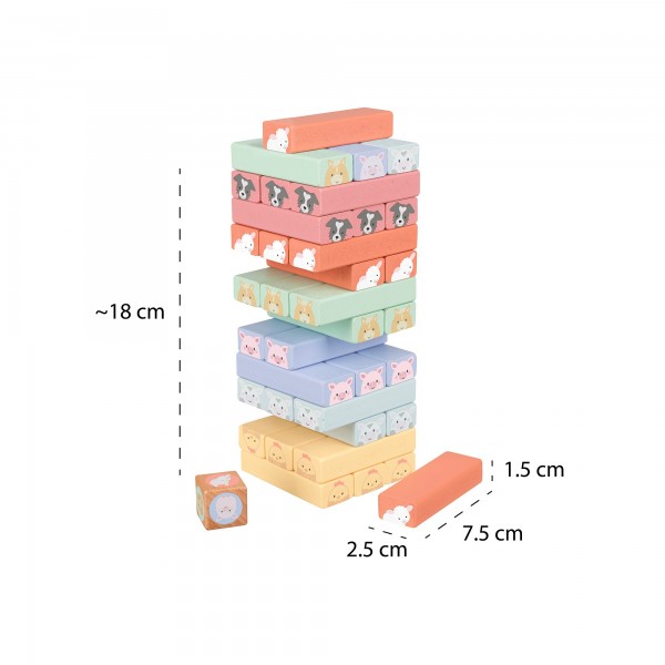 Πύργος Ισορροπίας Farmyard Orange Tree Toys (FSC®) | 60-12696