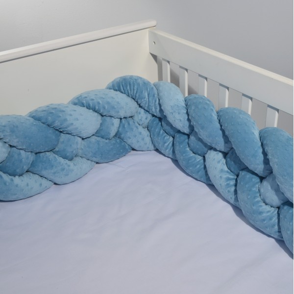 Πλεξούδα βελουτέ 20Χ200 cm Μέντα Σκούρο Ανάγλυφη Τετραπλή Design 9270 Oliver Baby | 46-6714-4/9270