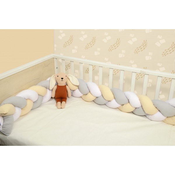 Πλεξούδα τριπλή βαμβακερή 20X200  με ειδική εσωτερική επένδυση Design 3145 Oliver Baby | 46-6713/3145