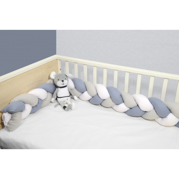 Πλεξούδα τριπλή βαμβακερή 20X200  με ειδική εσωτερική επένδυση Design 3175 Oliver Baby | 46-6713/3175