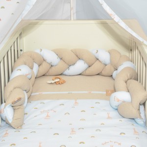 Πλεξούδα τριπλή βαμβακερή 20x200cm με Ειδική Εσωτερική Επένδυση Design 504 Sophie La Girafe | 46-6713/504