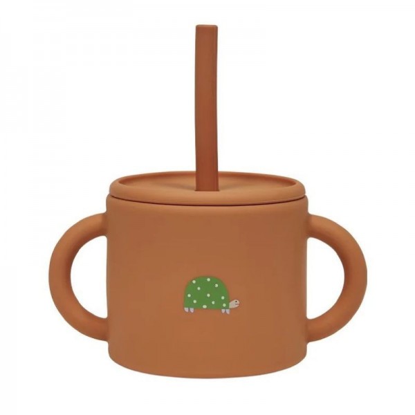 Ποτηράκι σιλικόνης με καλαμάκι Enkei ΚΕΡΑΜΙΔΙ OYOY | 53-107664