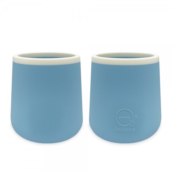 Ποτηράκια Σιλικόνης Σετ 2 Τεμ. - 175 ml Μπλε - Smikkels | 63-30066
