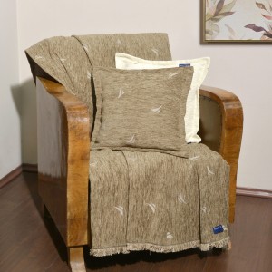 Ριχτάρι Διθέσιο 180x250 cm Σενίλ Μπεζ Design 1004 | 49-10101/1004