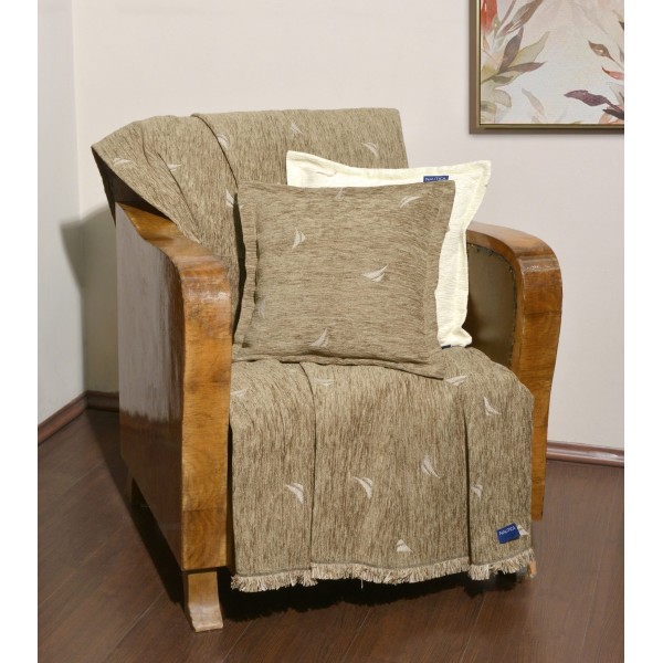 Ριχτάρι Τριθέσιο 180χ300 Σενίλ Μπεζ | 49-10102/1004