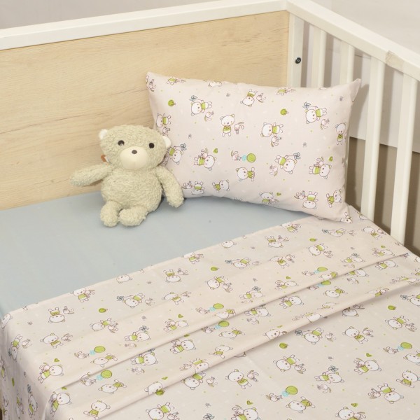 Σεντόνια Κούνιας 3 τεμ. 110x160cm 100% Βαμβάκι Design 213 Oliver Baby | 46-6706/213