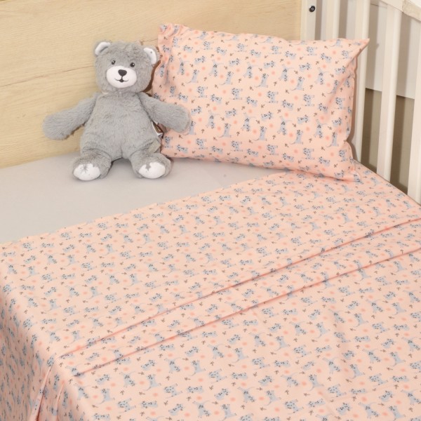 Σεντόνια Κούνιας 3 τεμ. 110x160cm 100% Βαμβάκι Design 215 Oliver Baby | 46-6706/215