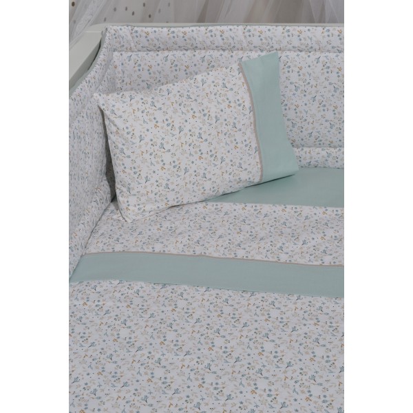 Σεντόνια Κούνιας 3 τεμ. 110x170cm 100% Βαμβάκι Κατωσέντονο με Λάστιχο Design 403 Oliver Baby | 46-6706/403