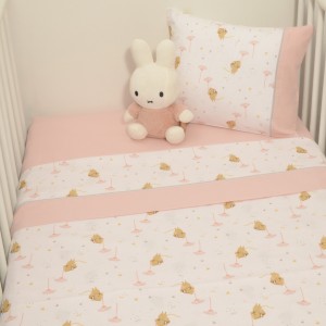 Σεντόνια Κούνιας 3 τεμ. 110x170cm 100% Βαμβάκι Κατωσέντονο με Λάστιχο Design 412 Oliver Baby | 46-6706/412