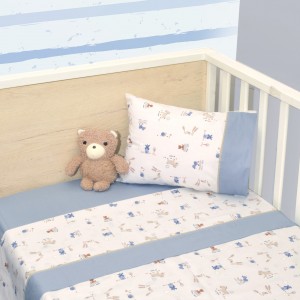 Σεντόνια Κούνιας Σετ 3τεμ.110x170cm Design 414 Oliver Baby | 46-6706/414