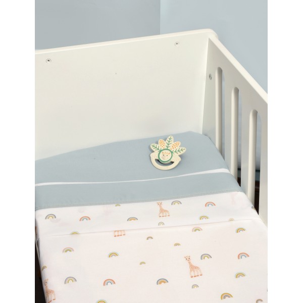 Σεντόνια Λίκνου Σετ 2τ -75x110-100% Βαμβάκι Design 503 Sophie La Girafe | 46-6704/503