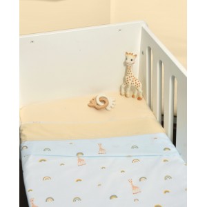 Σεντόνια Λίκνου Σετ 2τ -75x110-100% Βαμβάκι Design 504 Sophie La Girafe | 46-6704/504