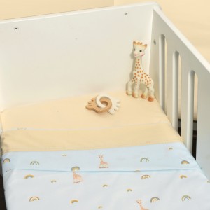 Σεντόνια Λίκνου Σετ 2τ -75x110-100% Βαμβάκι Design 504 Sophie La Girafe | 46-6704/504