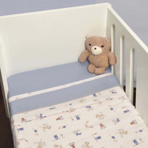 Σεντόνια Λίκνου Σετ 2τεμ. 75x110cm 100% Βαμβάκι Design 414 Oliver Baby | 46-6704/414