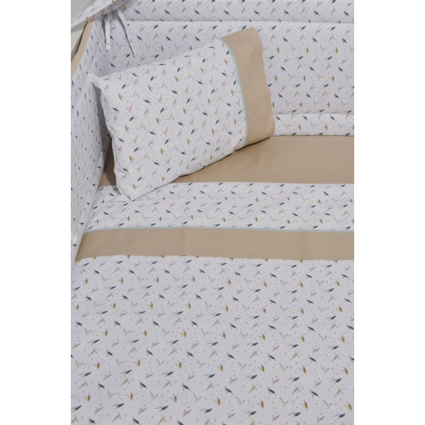 Σεντόνια κούνιας 3 τεμ. 110x170cm 100% Βαμβάκι Κατωσέντονο με Λάστιχο Design 404 Oliver Baby | 46-6706/404