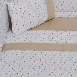 Σεντόνια κούνιας 3 τεμ. 110x170cm 100% Βαμβάκι Κατωσέντονο με Λάστιχο Design 404 Oliver Baby | 46-6706/404