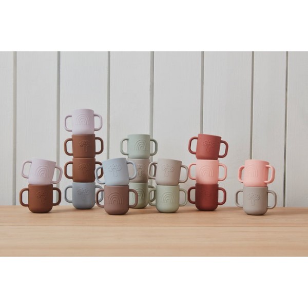 Σετ 2 Ποτηράκια Σιλικόνης Kappy - Γκρι & Καφέ - OYOY | 53-107081