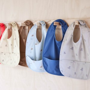 Σετ 2 Σαλιάρες Dino - Εκρού & Κόκκινο - OYOY | 53-107363