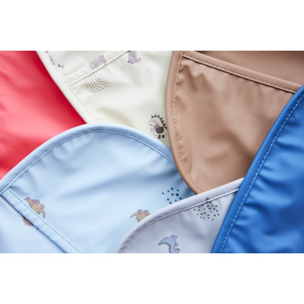 Σετ 2 Σαλιάρες Dino - Εκρού & Κόκκινο - OYOY | 53-107363