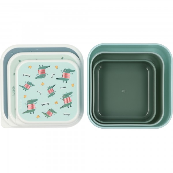 Σετ 3 φαγητοδοχείων Croc από την Tutete | 61-79475