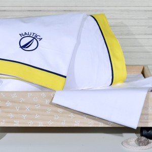 Σετ 3 τεμ. Σεντόνια Λίκνου 75x110 cm & 30x40 cm Design 917 Κίτρινο | 49-9704/917